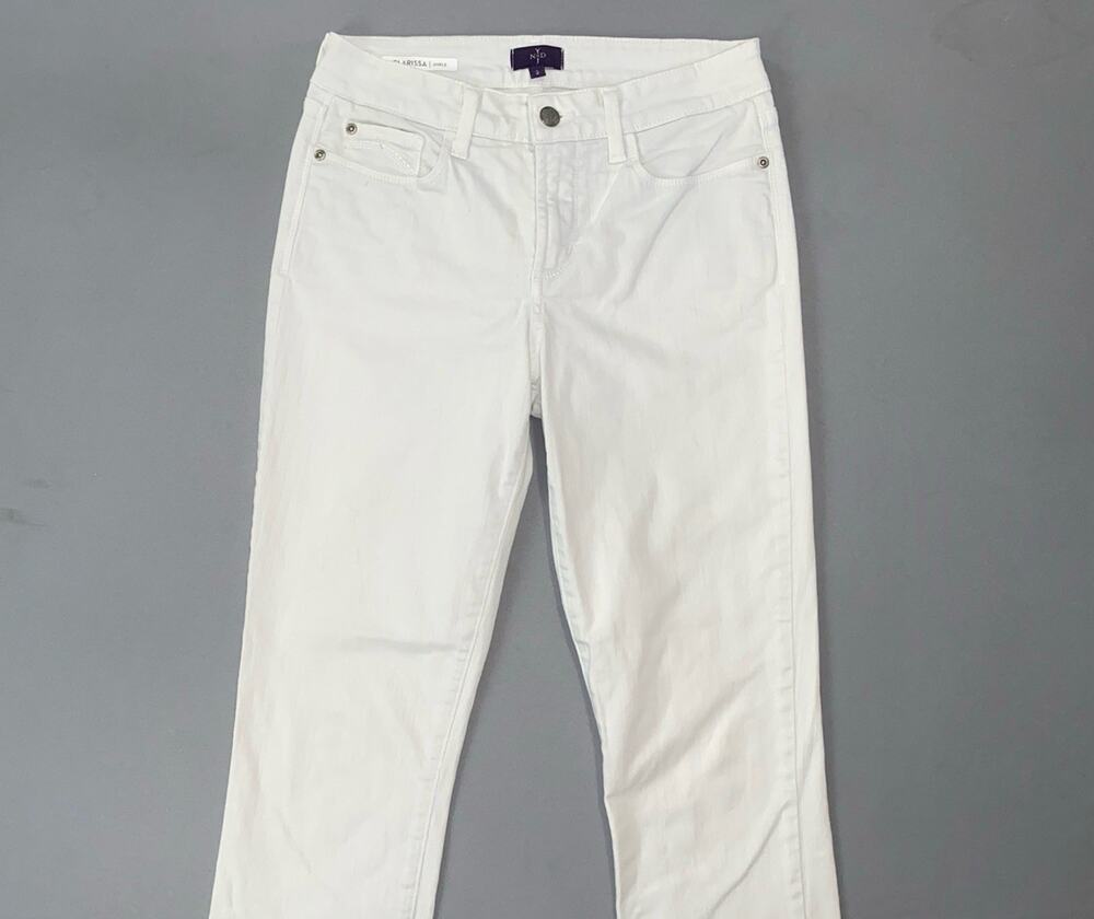 NYDJ Lift/Tuck Clarissa Ankle Lightweight Stretch Denim Jeans. White, Women's 2.